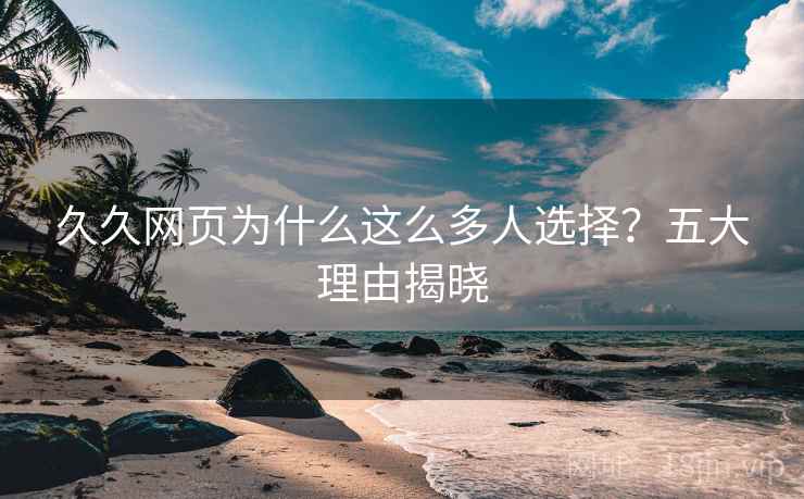 久久网页为什么这么多人选择?五大理由揭晓 久久网页为什么这么多人选择?五大理由揭晓